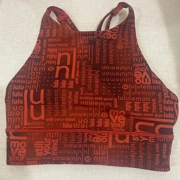 Lululemon Energy High-Neck Long Line Sports Bra Size 6 - Picture 3 of 6